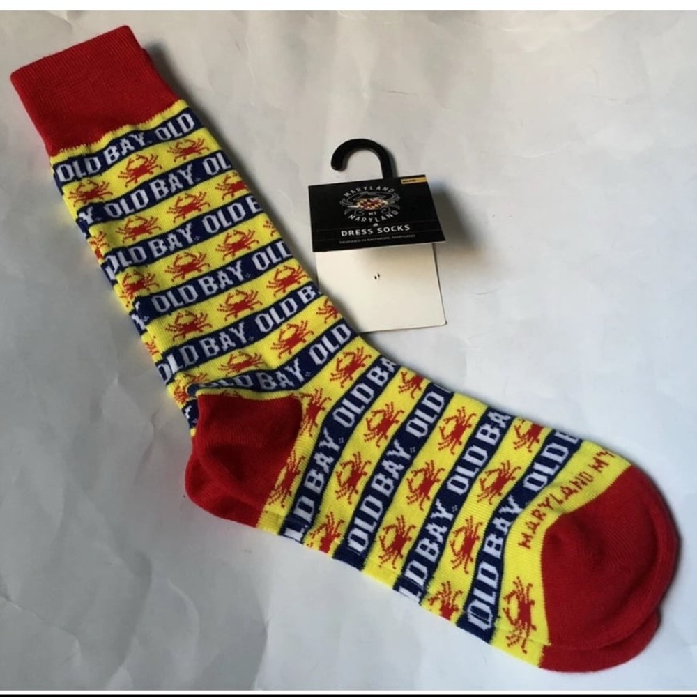 New Old Bay Seasoning Spice Crab Socks Size SM/MD 1 Pair